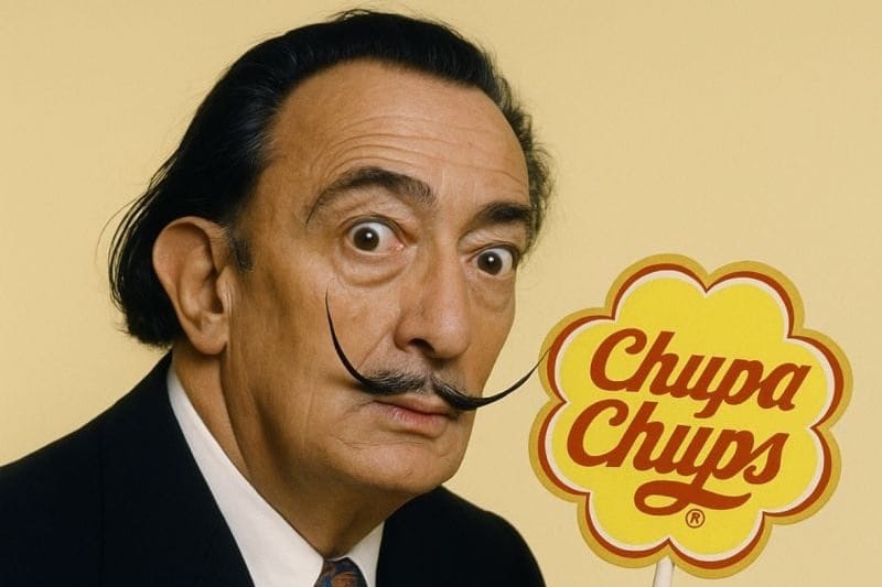 Salvador Dalí y Chupa Chups